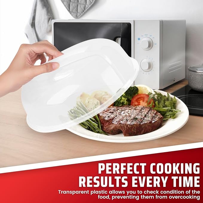 Flexzion 2 Pack 10.5 Inch Microwave Splatter Cover - Image 3