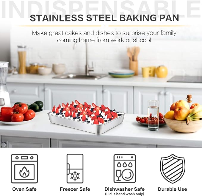 E-far Stainless Steel Baking Pan - Image 4