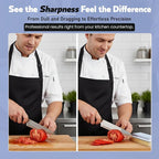 Premium Knife Sharpening Stone Set | Dual Grit Whetstone, Bamboo Base, Non-slip - Image 8