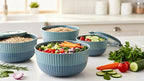 Mixing Bowls with Lids, 8-Piece Airtight Leak-Proof Nesting BPA-Free Bowl Set - Image 9