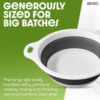 Gevoli Collapsible Colander Strainer, Includes Over-sink Countertop Draining - Image 4
