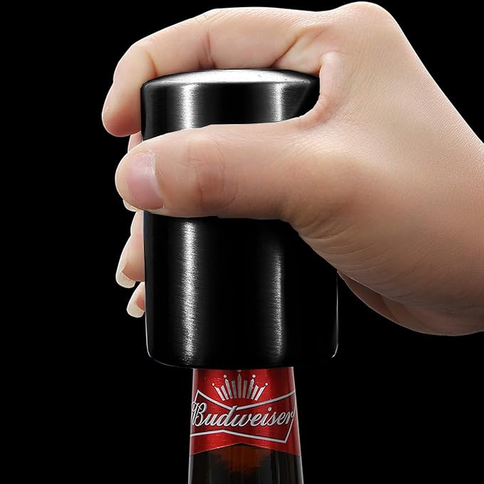 YUDANSI Push Down Bottle Opener 2 pack, Automatic Beer Bottle Openers, - Image 2