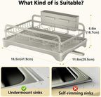 LIYI Dish Rack - Dish Racks for Kitchen Counter, Kitchen Dish Drying Rack - Image 6