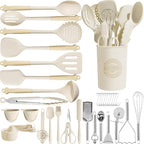 Kikcoin 43Pcs Large Kitchen Utensils Set by Kikcoin