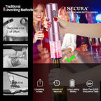 Secura Electric Wine Opener, Automatic Electric Wine Bottle Corkscrew Opener - Image 2