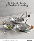 Stainless Steel Frying Pan Set, Frying Pan Stainless Steel, PFOA&PTFE Free - Image 2
