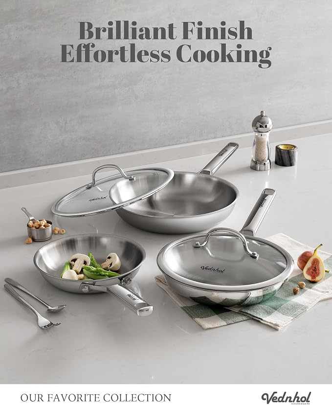 Stainless Steel Frying Pan Set - Image 2