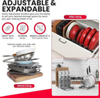 Better Things Home 7.5” Wide 12-Slot Adjustable Large Pan and Pot Lid Organizer - Image 3