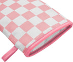 Ohocut Pink Checkered Mini Oven Mitts Heat Resistant, Vintage Retro - Image 7