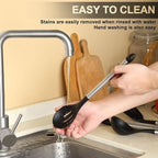 Pleafind 4-Pcs Silicone Cooking Utensils Set, Wok Utensils Set Include Wok Ladle - Image 4