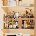 LAMU 2 Tier Lazy Susan Turntable Organizer 10.6'' Rotating Spice Rack - Image 8