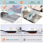 Ohuhu Roll Up Dish Drying Rack, Over The Sink Multipurpose Roll-Up Dish Racks - Image 6