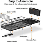 Delamu Stainless Steel Dish Drying Rack, Expandable Dish Drainer, Anti-Rust - Image 8