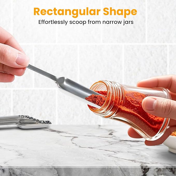 28 Pcs Stainless Steel Measuring Spoons Set - Image 4