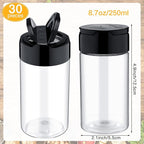 Mimorou 30 Pack 8.7 oz Plastic Spice Jars - Image 2