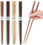 Reusable Chopsticks，GLAMFIELDS Japanese Natural Wooden 5 Pairs Hand-Carved - Image 4