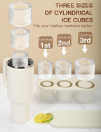 Ice Cube Tray for Tumbler Cup 30Oz-40Oz, Easy Fill and Release Ice Maker for - Image 2