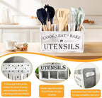 Utensil Holder, Wooden Utensil Holder - Image 5