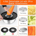 TeamFar Mixing Bowls with Airtight Lids, - Image 3