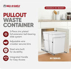 Rev-A-Shelf RV-18KD-11C S Double Pullout Trash Can - Image 2