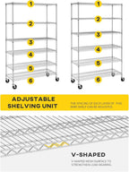BestOffice | 6-Tier Wire Storage Shelves - Image 6