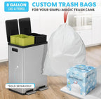 Simpli-Magic 16 Gallon Elegant Black Step Trash Can – Dual Compartment Kitchen - Image 10
