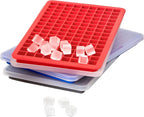 Tovolo Mini Ice Cube Tray with Lid Set of 3 Assorted Colors Small Ice Maker - Image 5