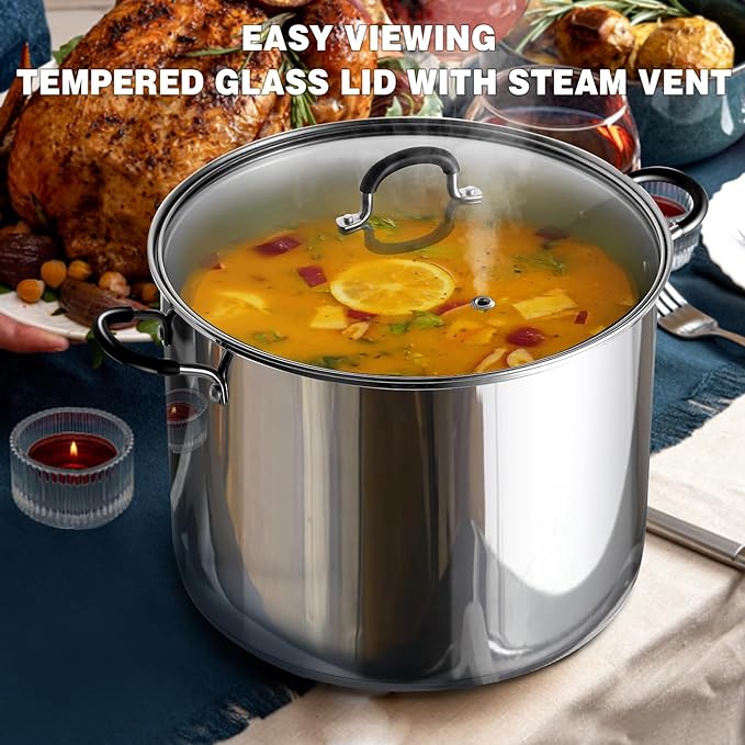 Cook N Home Stainless Steel Stock Pot - Image 3
