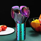 Rainbow Kitchen Utensils Set, 13 Pieces Stainless Steel Cooking Utensils Set - Image 2