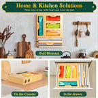 KOCWELL Bag Organizer and Plastic Wrap Dispenser - Image 8