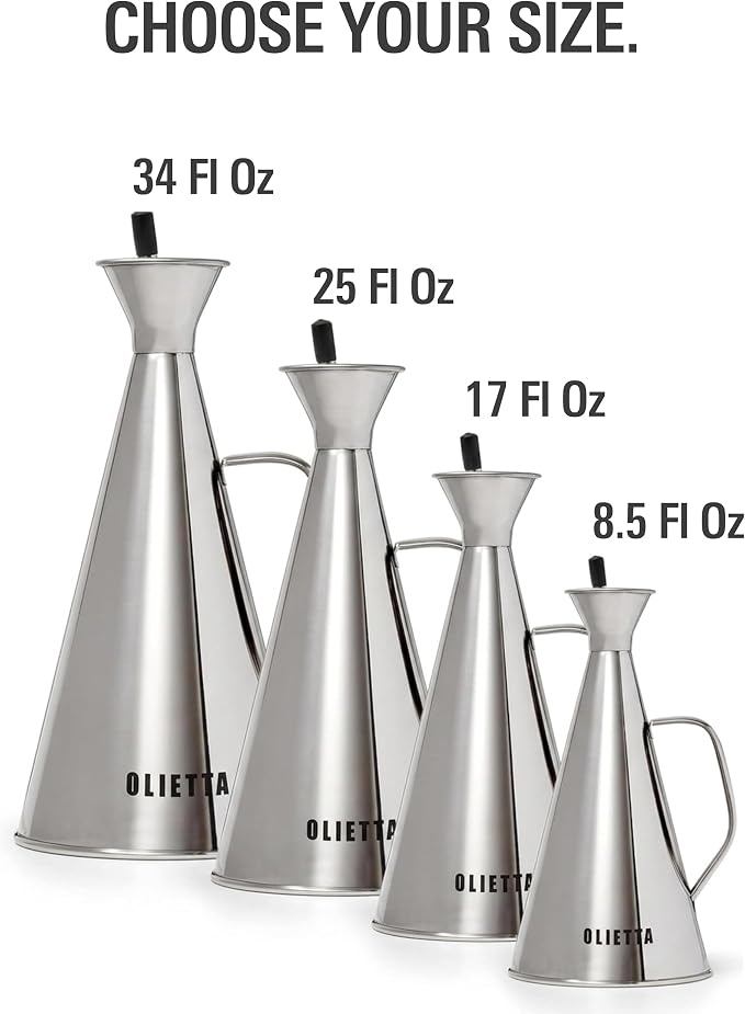 Olietta Olive Oil Dispenser Bottle Copper Stainless Steel Non Drip Leak Proof - Image 8