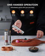 FORLIM Mini Electric Salt and Pepper Grinder Set - Image 4