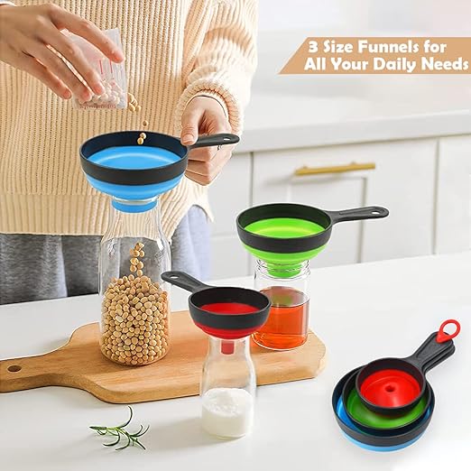 Funnels for Filling Bottles, Wide Mouth Canning Funnel for Kitchen Use Mason - Image 2