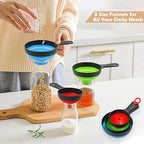Funnels for Filling Bottles, Wide Mouth Canning Funnel for Kitchen Use Mason - Image 2