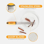 Deiss PRO Citrus Zester & Cheese Grater — Parmesan Cheese Lemon, Vegetables - Image 3