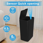 Naisu 2 Pack 4 Gal Bathroom Trash Can - Image 2