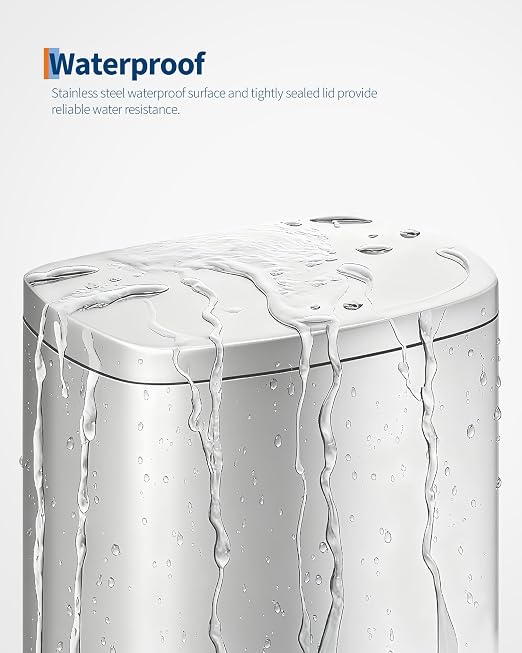 Garvee 13 gal / 50 L Stainless Steel Kitchen Trash Can - Image 5
