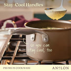 Anolon Ascend Hard Anodized Nonstick Sauce Pan/Saucepan and Lid - Image 5