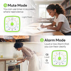 Yunbaoit Visual Timer with Night Light, 60-Minute Dinosaur Countdown Timer - Image 4