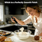 Anaeat Silicone Balloon Whisk, Milk and Egg Beater Blender, Heat Resistant - Image 2