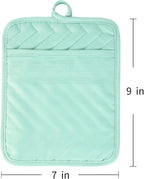 Anyi Pot Holders and Oven Mitts 7" X 9" Heat Resistant Cotton Pocket Pot Holder - Image 7