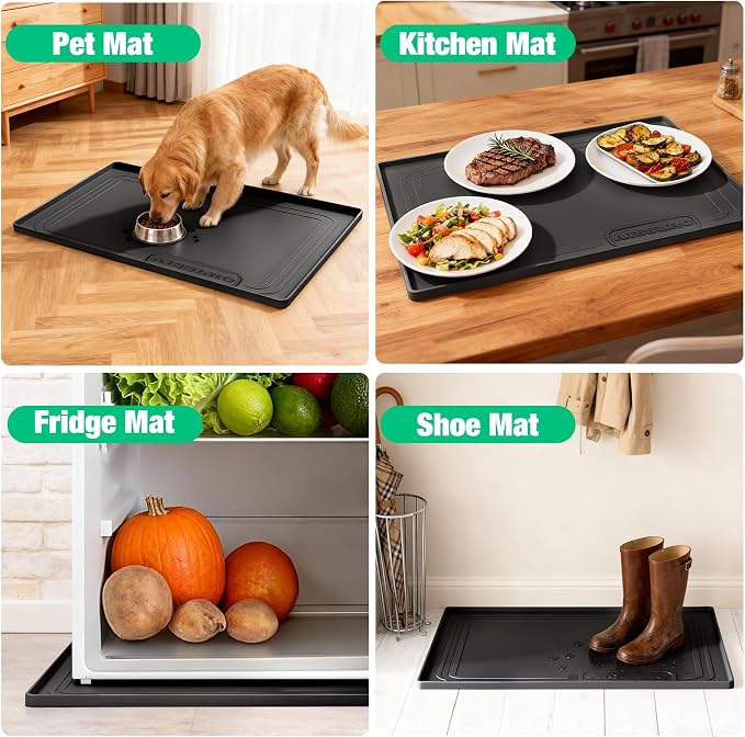 Aisslro Under Sink Mat 22" X 19", Waterproof Silicone Cabinet Organizer - Image 7