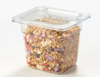 CURTA 6 Pack NSF Notched Food Pan Cover, 1/6 Size Clear Polycarbonate Lid - Image 3