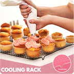 2 PCS Cooling Racks for Cooking and Baking, 16x10 Inches Stainless Steel - Image 7