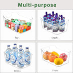 12 Pack Clear Plastic Storage Bins, Pantry Organizers and Storage, Plastic - Image 5