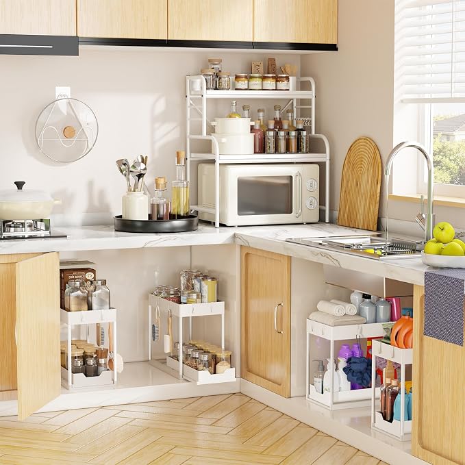 Simple Trending Under Sink Organizer 2 Pack, Sink Pull-Out Sliding Storage - Image 6