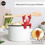 OTOTO Red The Crab Silicone Utensil Rest - Image 4