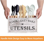 Utensil Holder, Wooden Utensil Holder - Image 7