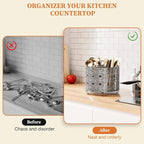 YIUKEA Rotating Utensil Caddy Countertop - Image 6