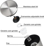 Gulex® Pepper Grinder Pepper Mill, Salt Grinder Refillable, Adjustable - Image 3